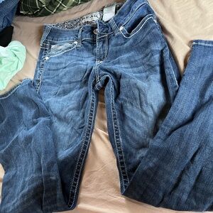 Ariat Women’s Straight-Leg Denim Jeans - Dark Blue Wash